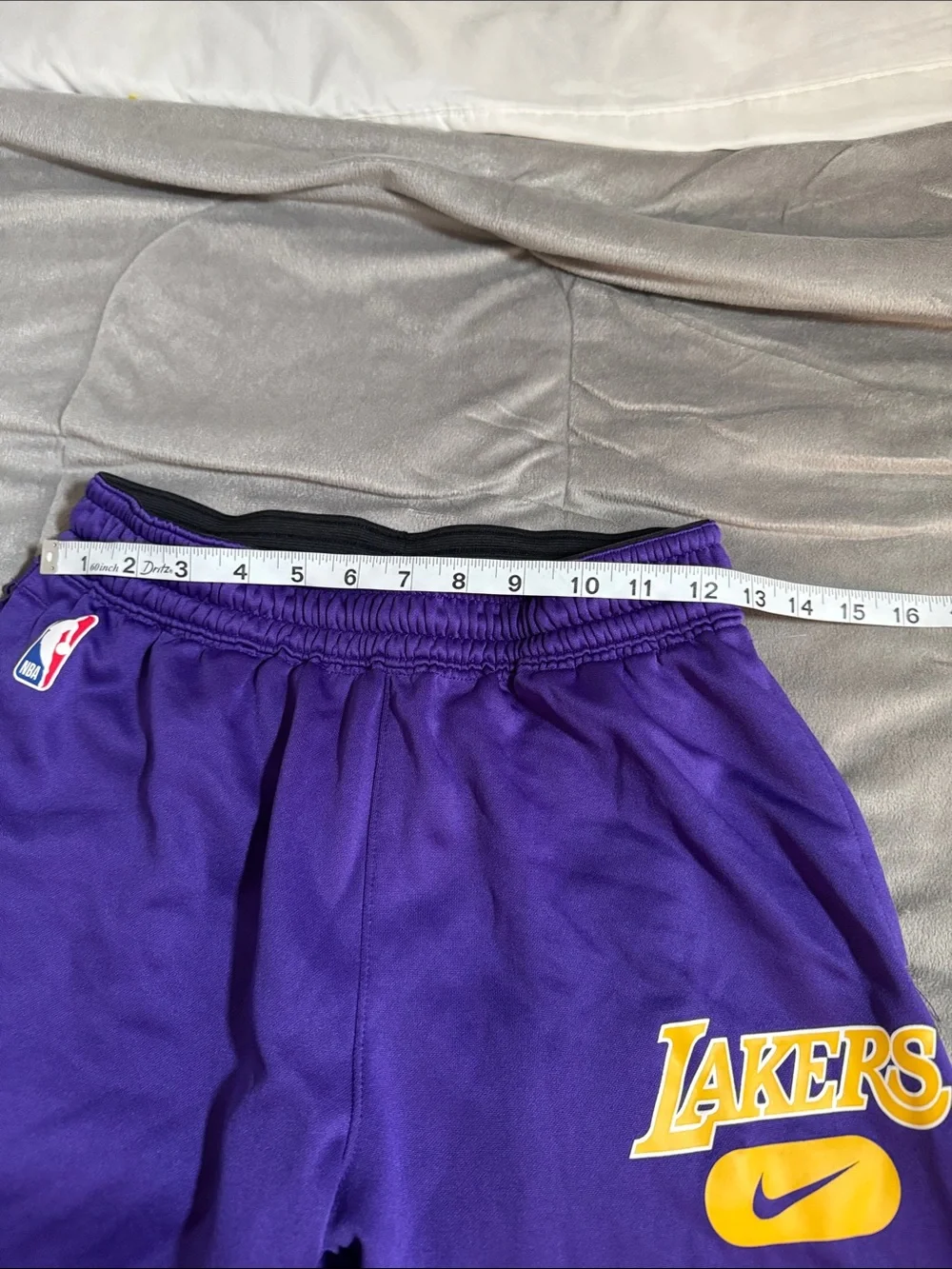 Nike youth Purple Lakers Logo Kids Sweatpants unisex Sz L 14/16